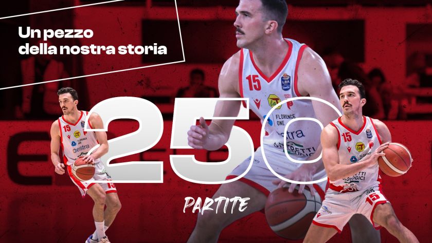 Lorenzo Saccaggi 250 partite col Pistoia Basket