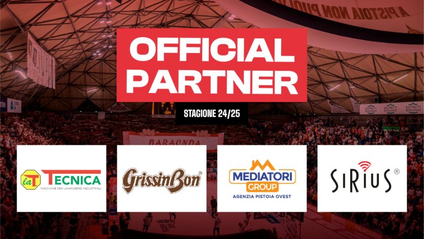 official partner pistoia basekt 2024-25