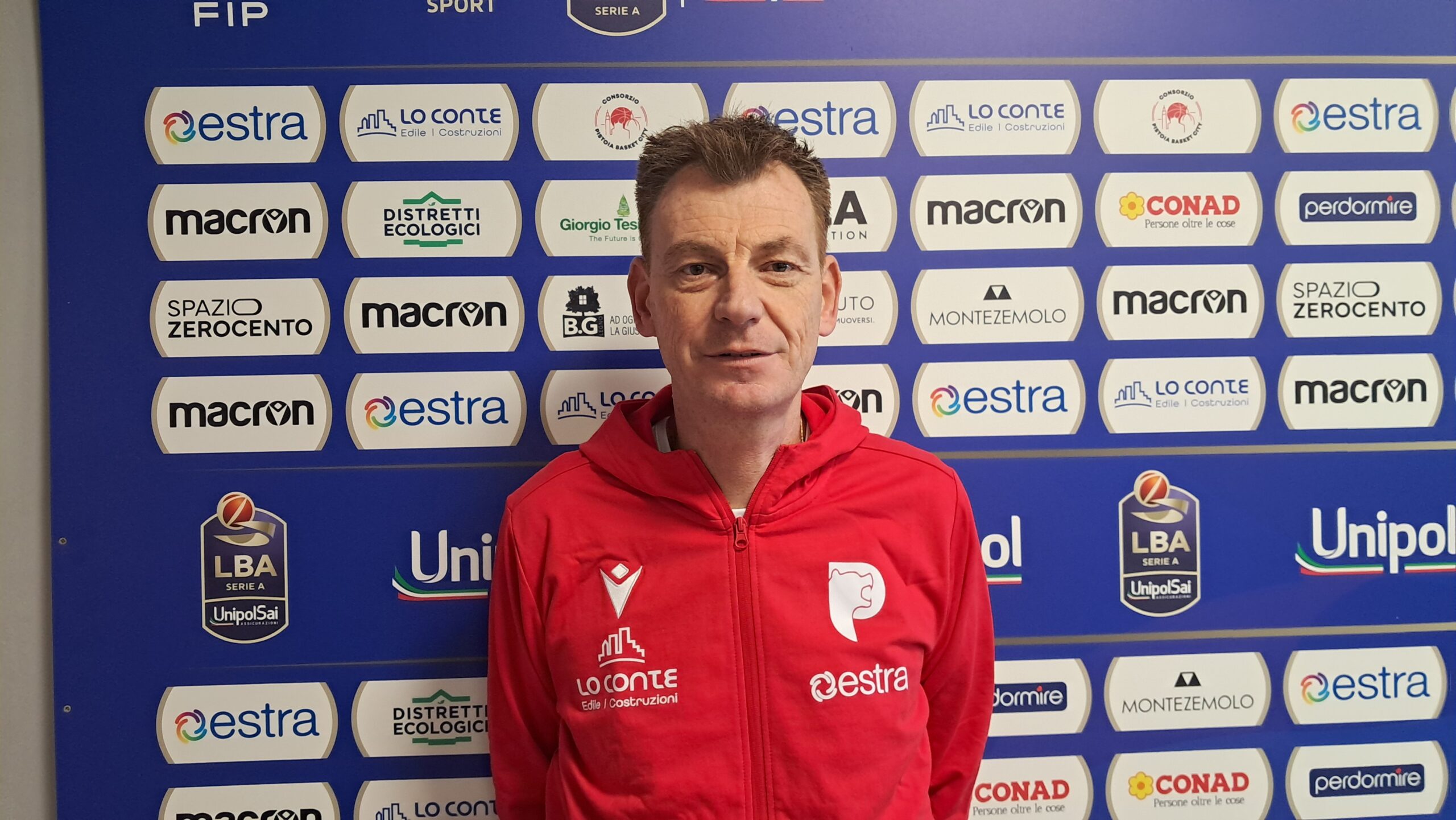 Gasper Okorn nel giorno del suo arrivo a Pistoia