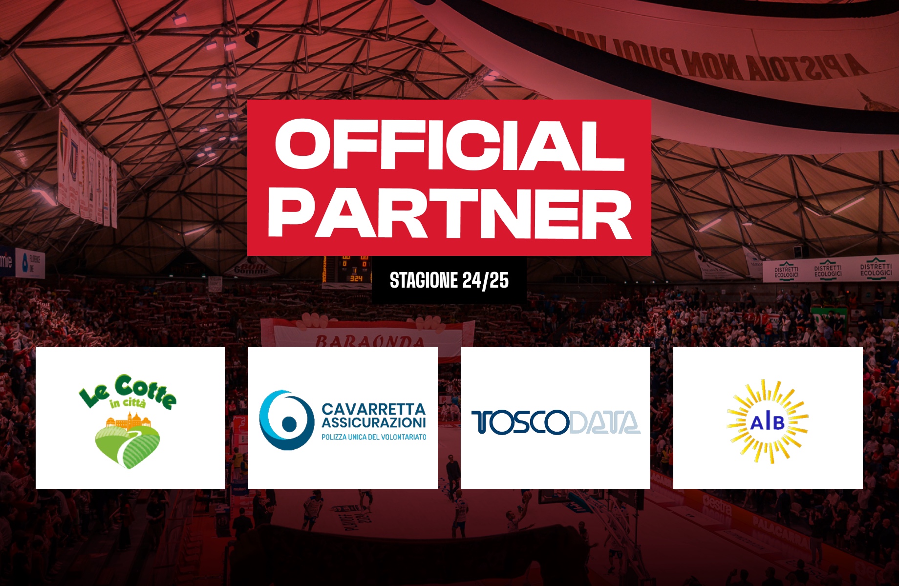 Official Partner Pistoia Basket 2024/25