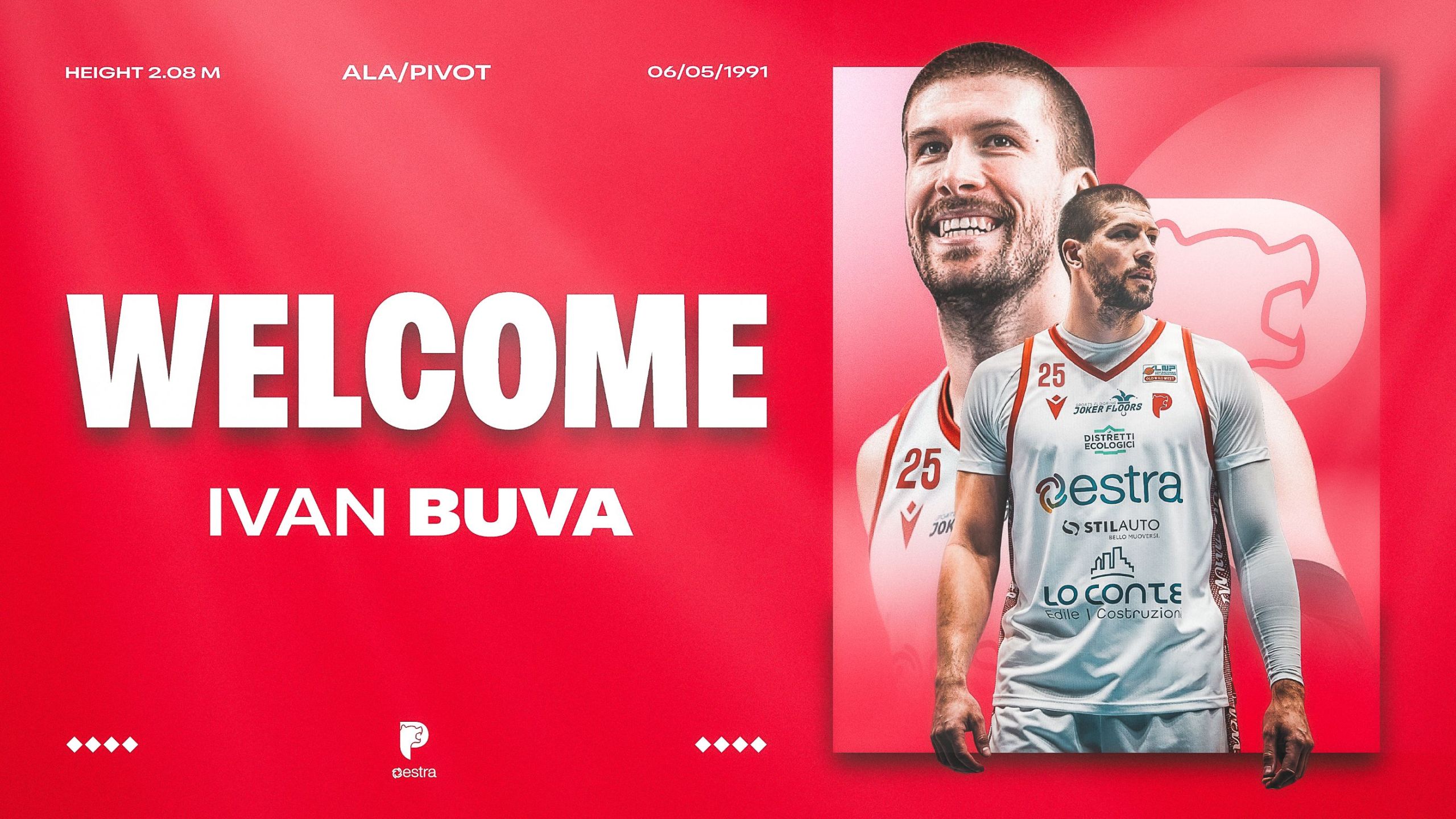 Ivan Buva all'Estra Pistoia Basket