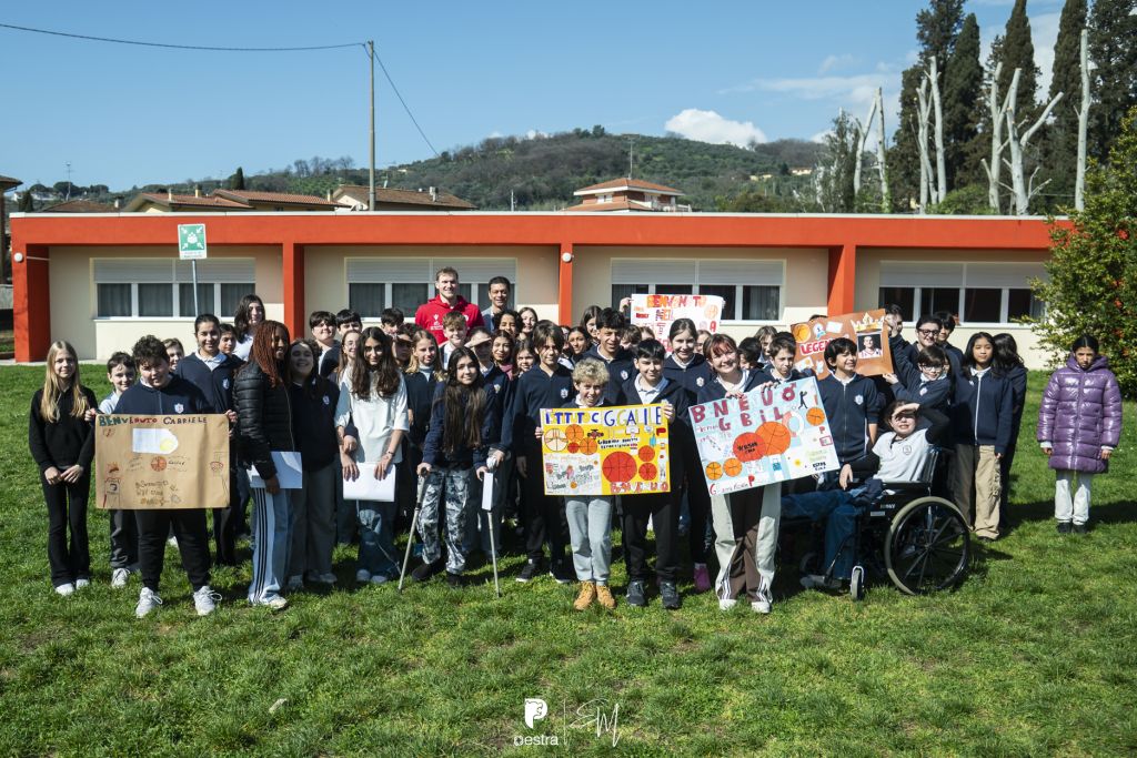 Gabriele Benetti in visita alla scuola ICS “Galileo Galilei” di Pieve a Nievole